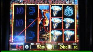 Dragons Flame Zocken um den Drachen auf 80 Cent Spieleinsatz Merkur Magie Glücksspiel
