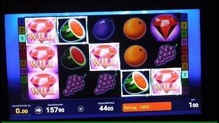 Sticky Diamonds Bonusgewinn am Spielautomat mit 1€ Spieleinsatz! Bally Wulff Zockersession