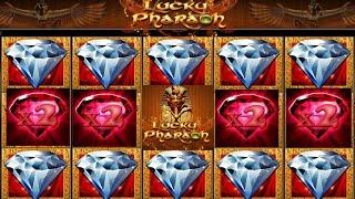 Lucky Pharao •Ich mache jetzt einen flotten Dreier!• Spin•8 Euro Fach •und Diamanten •