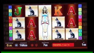 Bally Wulff Cleopatras Crown Freispielbonus auf 1€ Fach Gezockt! Spielhalle Glücksspiel Tr5