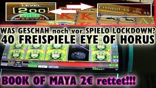 40 FREISPIELE auf 2€ Eye of Horus • doch am Ende rettet Book of Maya