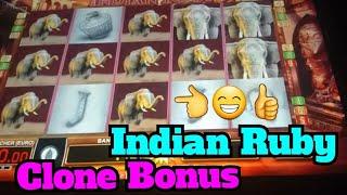 •• Indian Ruby und Clone Bonus angezockt | 10 Cent Zocker, Merkur Magie, Spielhalle, Book of Ra