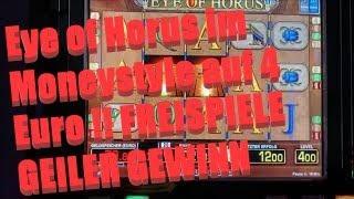 •#merkur •EYE OF HORUS AUF 4 EURO MIT FREISPIELEN UND SUPER GEWINN• #bally Spielothek Slots Casino••