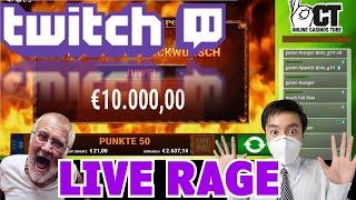 ULTIMATE Streamer RAGE win 20.000€ hit two times in a Row TOP € 10.000 GAMOMAT Firepot Jackpot 2020