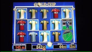 Tolles Risikospiel am Geldspielautomat! GOLD CUP Zahlt gut! Risiko auf 2€ Fach! Merkur Magie