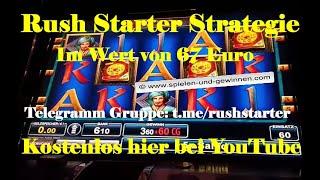 RUSH STARTER Strategie (Wert 67 Euro). Hier bei YouTube, für alle kostenlos.