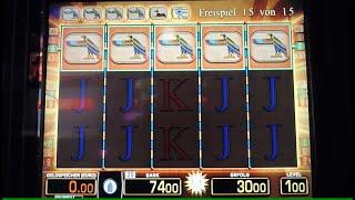 Der Versuch Geld am Spielautomaten zu Gewinnen! Eye of Horus auf 1€ Spieleinsatz Gezockt! Merkur