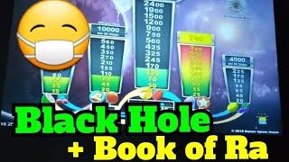 • Moneymaker84 und 10 Cent Zocker zocken Black Hole | Book of Ra , Spielhalle, 15 Samurai