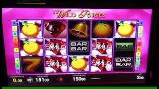 Wild Rubies Risikospiel mit Spitzengewinnen am Spielautomat! Zocken auf 2€ um den großen Geldgewinn!