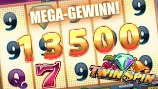 Twin Spin 2020 - Mega Win 13.500€ im Wunderino Casino