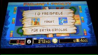 Das waren Freispiele auf 4€ Fach bei Fishin Frenzy! Merkur Magie Serinegewinn am Spielautomat