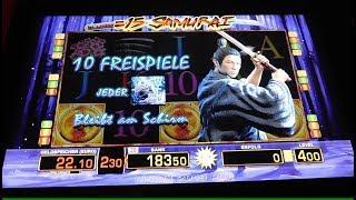 Das ist richtig ÜBEL! 15 Samurai auf 4€ Spieleinsatz! Das wahre Gesicht der Tr5 Automaten! Merkur Ma