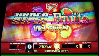 Hyper Fruits vs Brazilian Samba! Zocken bis 4.50€ Spieleinsatz! Merkur & Bally Wulff Casino Spielo
