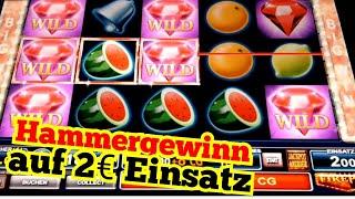 HAMMERGEWINN •• auf 2 Euro Spieleinsatz im Spiel Sticky Diamonds, Magic Stone Merkur Magie | Casino