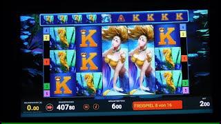 Freispielgewinn mit tollem Ausgang! Mermaids Secrets 2€ Freispielgewinn am Spielautomat! Bally Wulff