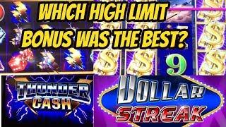 Dollar Streak or Thunder Cash! Which bonus was the best?