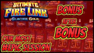 ★ Slots ★Ultimate Fire Link Glacier Gold EPIC SESSION ★ Slots ★HIGH LIMIT $50 MAX BET Bonus Slot Mac