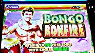 WMS - Bongo Bonfire - ( Type : II Machine ) : ***  First Attempt ***  2 Bonuses on a $0.80 bet