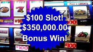 $100 Slot Machine! $350,000 Bonus Win! High Limit Vegas Casino Video Slots Handpay Jackpot Aristocra