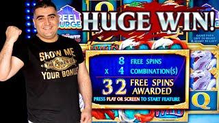 River Dragons Slot Machine HUGE WIN | Ultimate Fire Link Slot Machine Max Bet Bonus | Live Slot Play