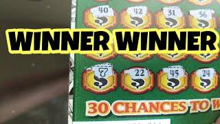 2 of 3 WINNERS $5,000,000 LUCKY 7 AND OTHER $30 NJ SCRATCH OFFS