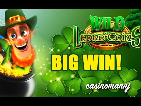 WILD LEPRE'COINS SLOT **BIG WIN** - HAPPY ST. PATTY'S DAY! - Slot Machine Bonus