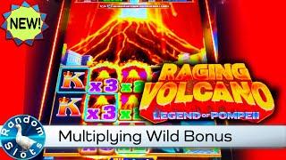 New⋆ Slots ⋆️Raging Volcano Legend of Pompeii Slot Machine Bonus