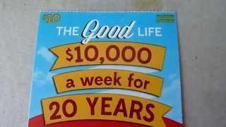 Illinois Lottery - "The Good Life" $10,000 a Week for 20 Years Instant Lottery Ticket