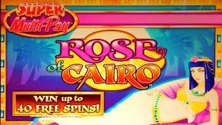 "SUPER" BIG WIN on ROSE OF CAIRO SLOT MACHINE POKIE + BUFFALO GOLD SLOT POKIE BONUSES
