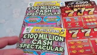 Something different..Scratchcards...WINNING 777..CASH SPECTACULAR...MONEY SPINNERS..etc