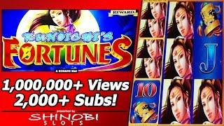 One Million+ Views, 2,000+ Subs Milestone! Max Bet Live Play on Kunoichi's Fortunes slot