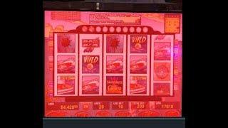 Neptune's Gold $50  VGT Slots LOT OF RED SCREEN ACTION Choctaw Casino,   JB Elah