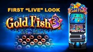 WMS - Gold Fish 3 - First "LIVE" Look!|MAX BET|extra bonus at end|Slot Machine Bonus