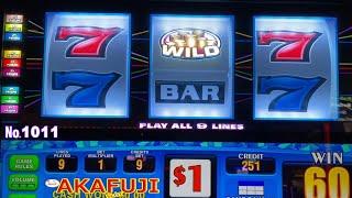 DOUBLE ROLLIN' CASH slot machine 9 Lines Max Bet $9 @ BARONA CASINO ③ 赤富士スロット やばっ③
