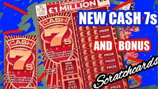 NEW  CASH 7s Millions..Scratchcard. and Bonus Cards...(One Card Wonder)Game