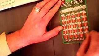 11-19-14 Part 2. Scratching 3 $20 Merry Millionaire Tickets from the Illinois Lottery