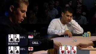 Noah Boeken Exclusive -  EPT 1 - Boeken takes a small pot vs Vaswani  PokerStars.com
