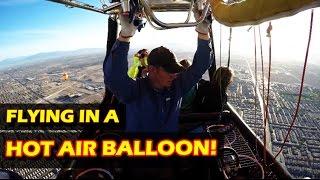 Flying a HOT AIR BALLOON in Las Vegas with Vegas Balloon Rides!