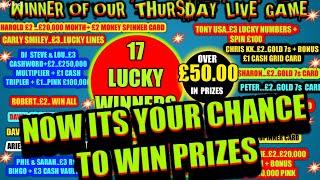 SCRATCHCARD GAME..FINAL..THE DRAW...PRIZES..