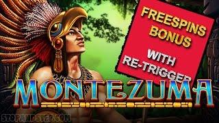 Montezuma £30 Mega Spins with BONUS and RE-TRIGGER