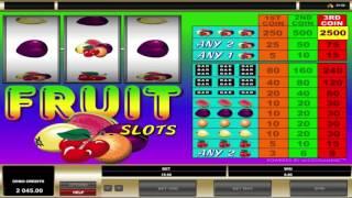 Free Fruit Slots Slot by Microgaming Video Preview | HEX