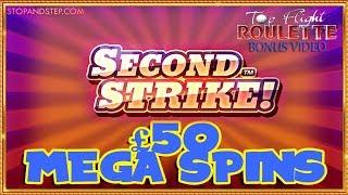 Second Strike ** £50 Mega Games ** Top Flight Roulette Bonus Video