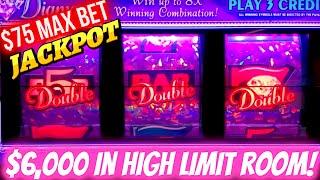 $6,000 On High Limit 3 Reel Slot Machines & JACKPOT HANDPAY On Pink Diamond Slot | SE-10 | EP-2