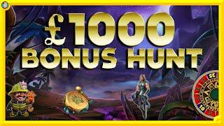 £1000 BONUS HUNT!! : DRUIDS DREAM, LONG PAO, PRIMAL & MORE!!