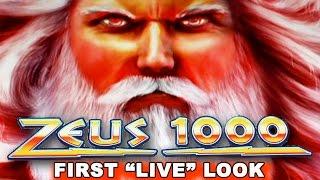 Zeus 1000 Slot - First "LIVE" Look - LIVE PLAY! - NEW SLOT! - Slot Machine Bonus