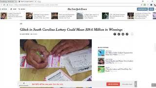 South Carolina Lottery To Possibly Pay Out $19.6 MILLION In Mistake Winnings?