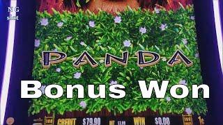 Gold Panda Slot Machine Bonus & Big Win Line Hit | Live Play