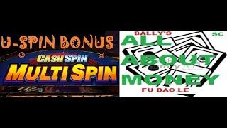 *Nice Wins* Bally's 5c All About Money(MAX BET) & Cash Spin Multi-Spin Wheel Feature