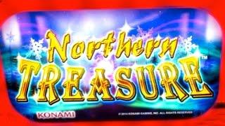 NEW! - Northern Treasure Slot - SLOT BONUS + PROGRESSIVE FEATURE! - NICE WIN -  Slot Machine Bonus