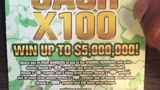 $20 Cash x100 Scratch off Ticket from NY Lottery